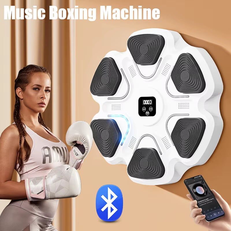 Bluetooth Music Boxing Machine Wall Target Home Fitness Boxing Trainer Exercise Response Training Agility Reaction Boxing Bag