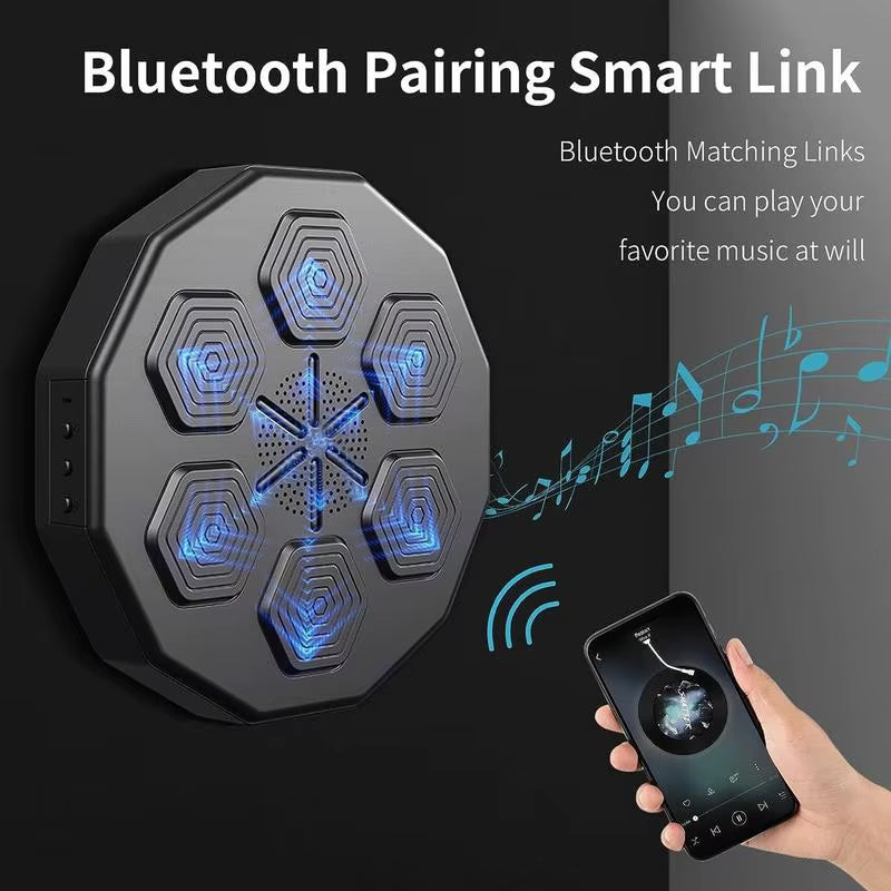 Smart Music Boxing Machine Wall Target LED Lighted Sandbag Relaxing Reaction Training Target for Boxing Sports Agility Reaction