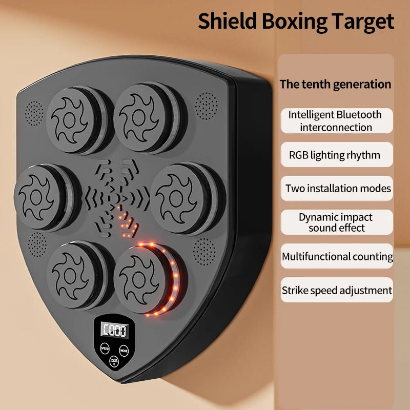 Bluetooth Music Boxing Machine Muay Thai Training Sandbag Sports Fitness Reaction Practice Boxing Training Equipment Wall Target